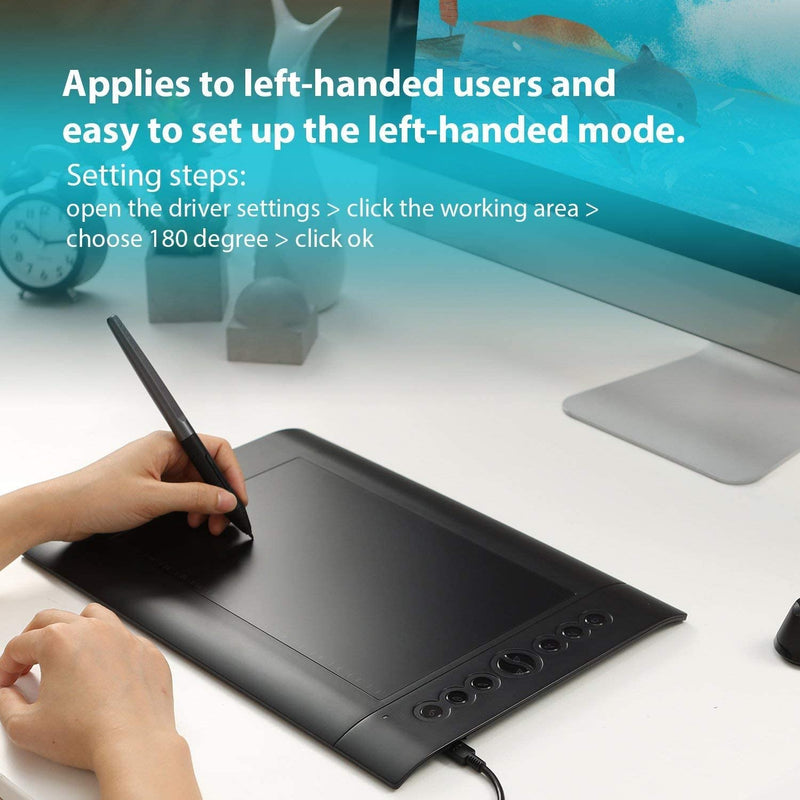Huion Inspiroy H610 Pro V2 Drawing Tablet with 8 Programmable Keys - H610 Pro V2 - Graphic Tablets - alnabaa.com - النبع