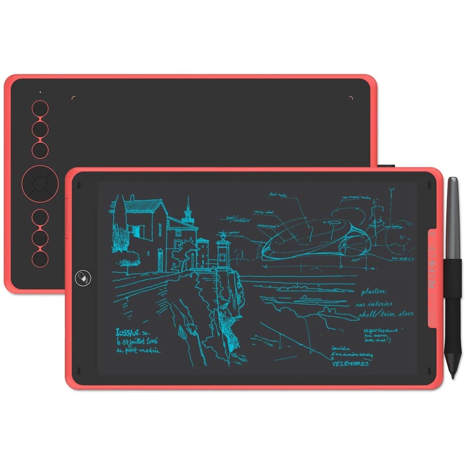 Huion Inspiroy Ink H320M Graphic Pen Tablet - 11 Programmable Keys - H320M BLACK - Graphic Tablets - alnabaa.com - النبع