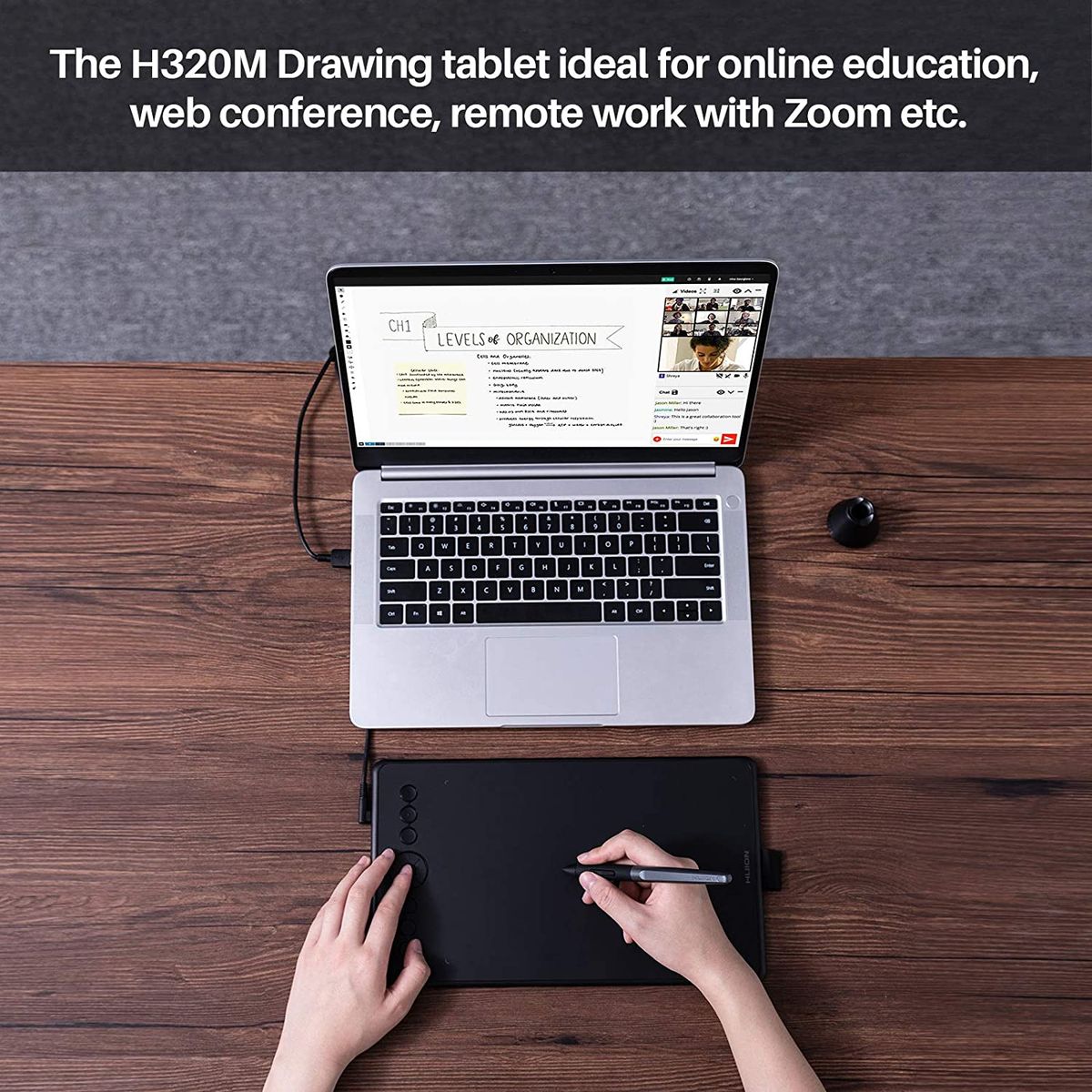 Huion Inspiroy Ink H320M Graphic Pen Tablet - 11 Programmable Keys - H320M RED - Graphic Tablets - alnabaa.com - النبع