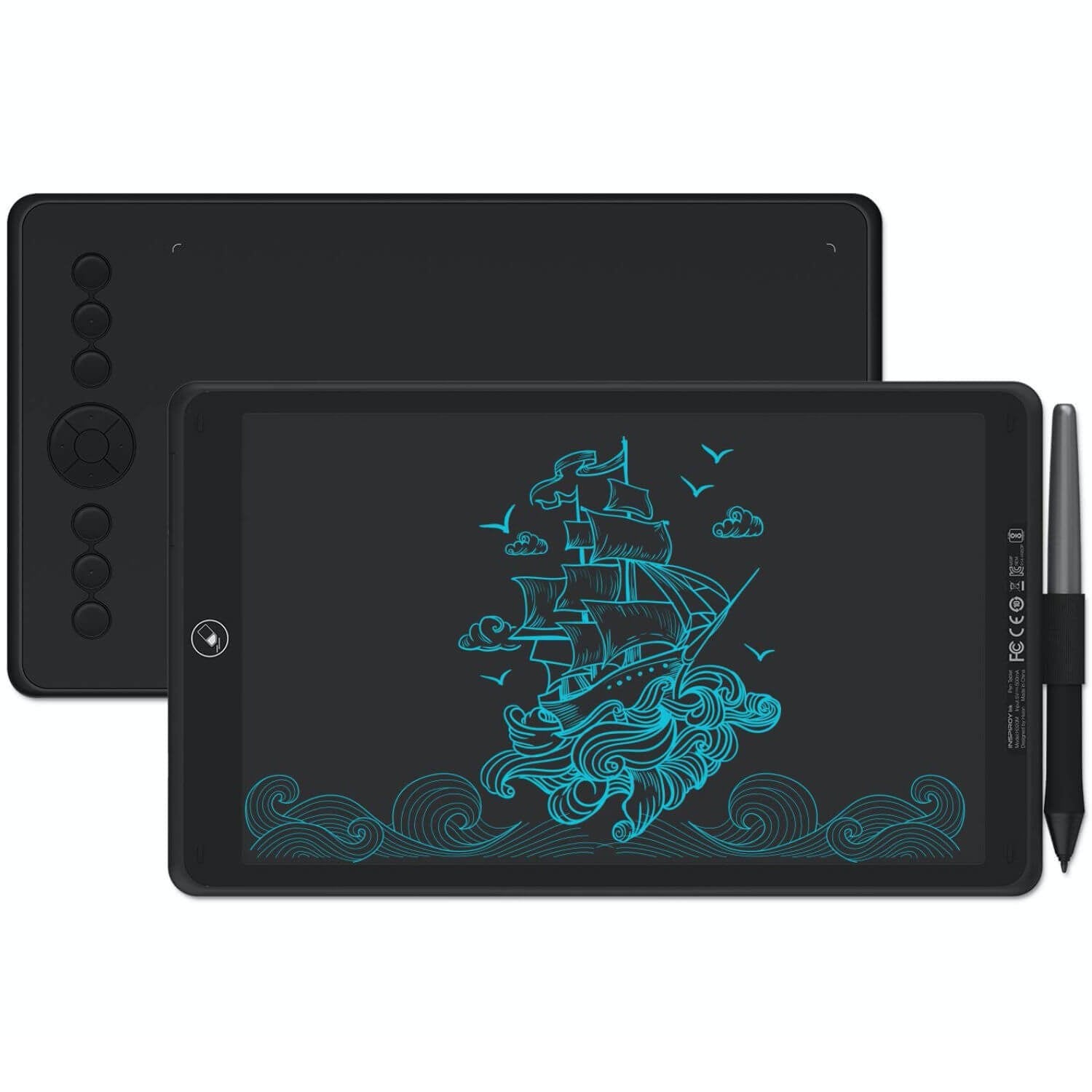 Huion Inspiroy Ink H320M Graphic Pen Tablet - 11 Programmable Keys - H320M RED - Graphic Tablets - alnabaa.com - النبع