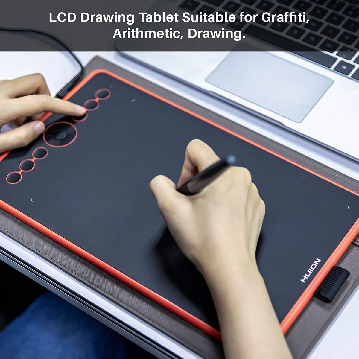 Huion Inspiroy Ink H320M Graphic Pen Tablet - 11 Programmable Keys - H320M RED - Graphic Tablets - alnabaa.com - النبع