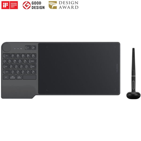 Huion Inspiroy Keydial KD200 Bluetooth 5.0 Wireless Graphics Drawing Tablet with Keyboard Dial - KD200 - Graphic Tablets - alnabaa.com - النبع