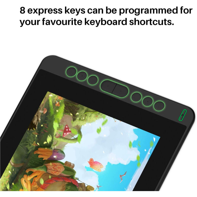 Huion Kamvas 12 Graphic Display Tablet with 8 Express Keys - GS1161-Black - Graphic Tablets - alnabaa.com - النبع