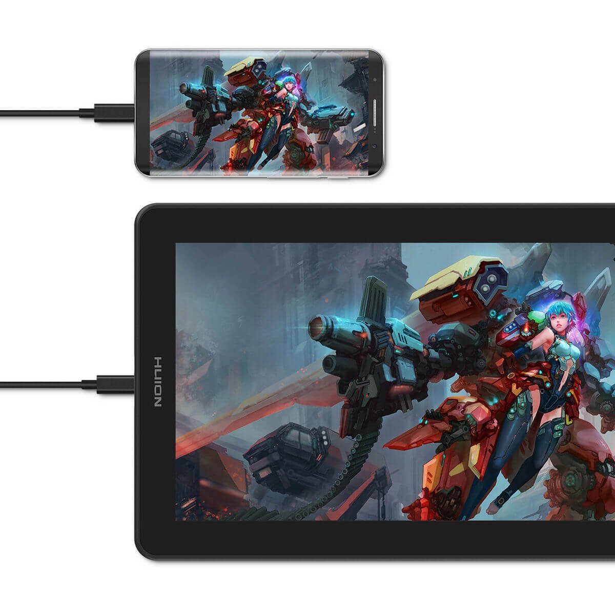 Huion Kamvas 13 Drawing Display Tablet - 13.3" - GS1331-B - Graphic Tablets - alnabaa.com - النبع