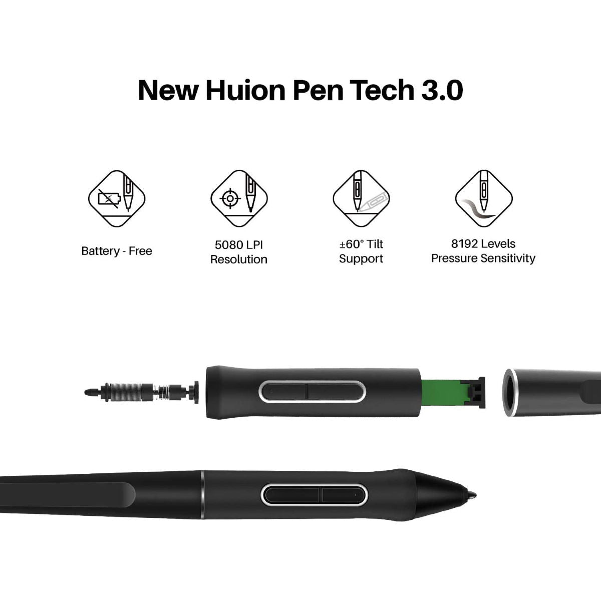 Huion Kamvas 16 Graphic Display Tablet with 10 Express Keys - Graphic Tablets - alnabaa.com - النبع
