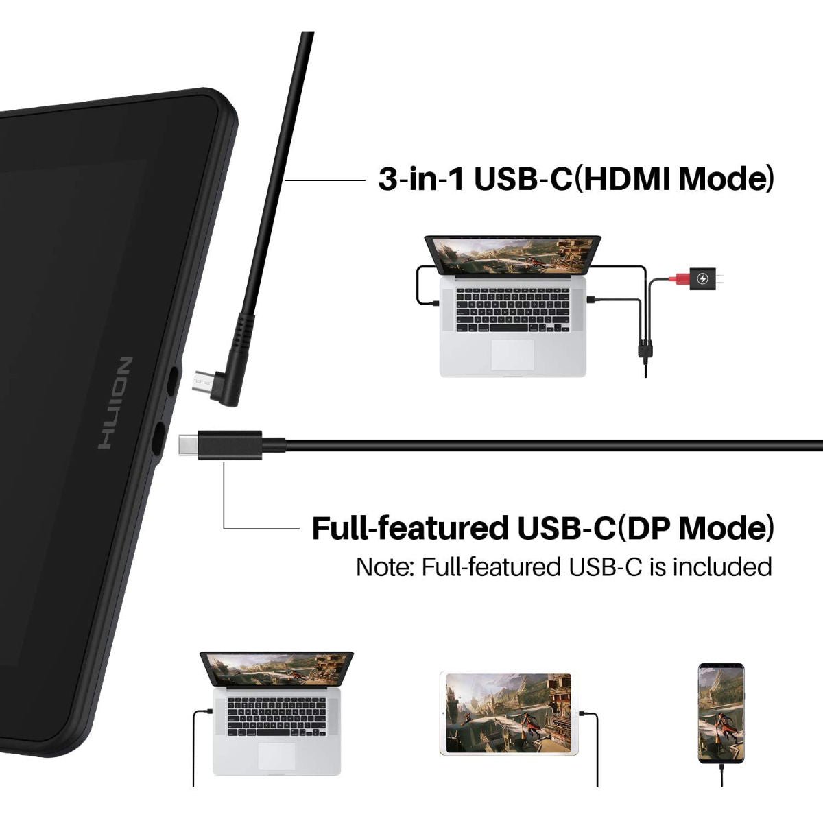 Huion Kamvas 16 Graphic Display Tablet with 10 Express Keys - Graphic Tablets - alnabaa.com - النبع