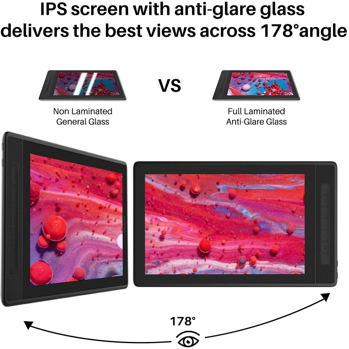 Huion Kamvas Pro 13 2.5K QHD Graphic Display Tablet with Stand - 13.3" - GT1302 - Graphic Tablets - alnabaa.com - النبع