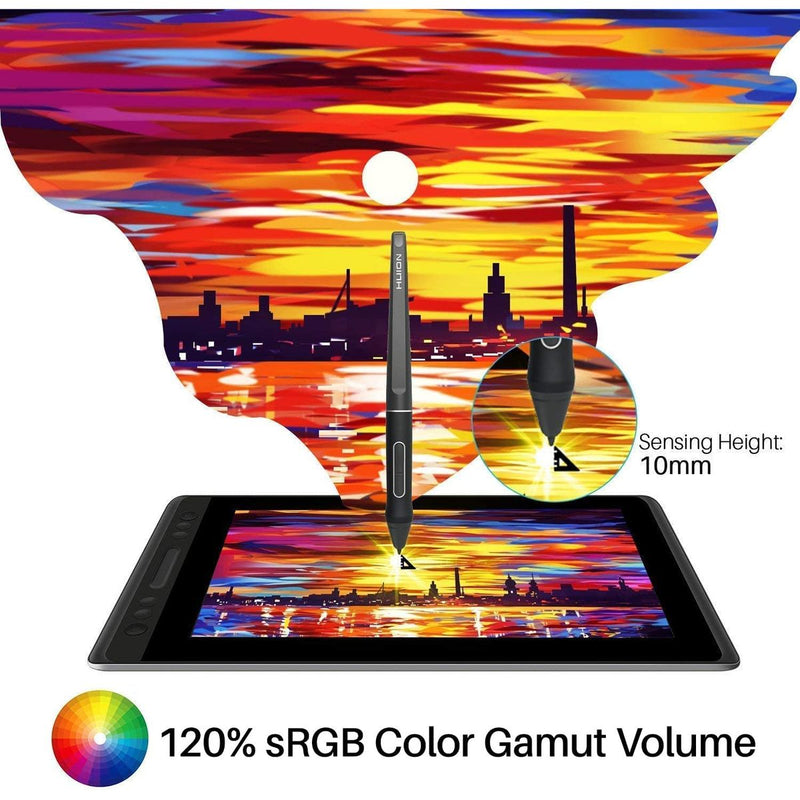 Huion Kamvas Pro 13 Graphic Display Tablet with Stand - 13.3" - GT-133 - Graphic Tablets - alnabaa.com - النبع