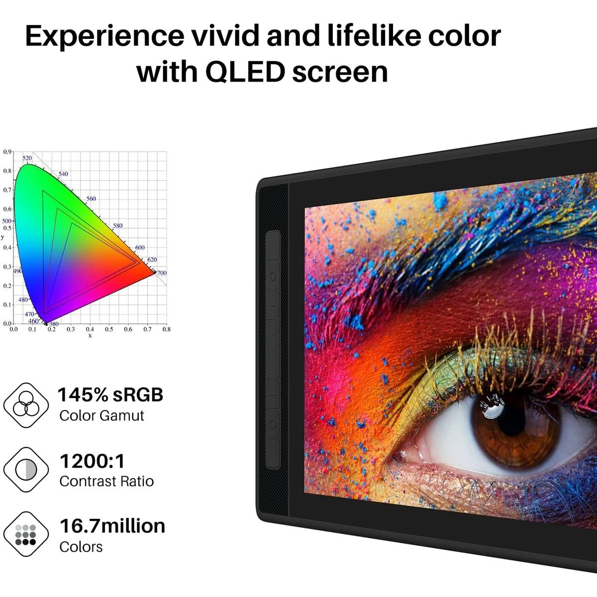 Huion Kamvas Pro 16 2.5K QHD IPS Pen Display Tablet with Stand - GT1602 - Graphic Tablets - alnabaa.com - النبع