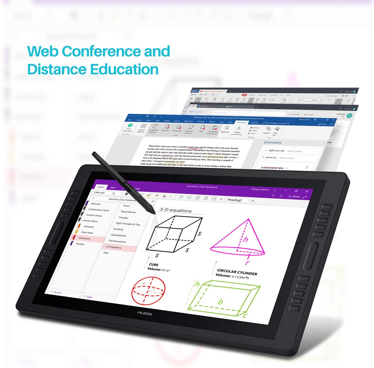 Huion Kamvas Pro 24 2.5K QHD Drawing Monitor with Stand - 23.8" - GT-240 - Graphic Tablets - alnabaa.com - النبع