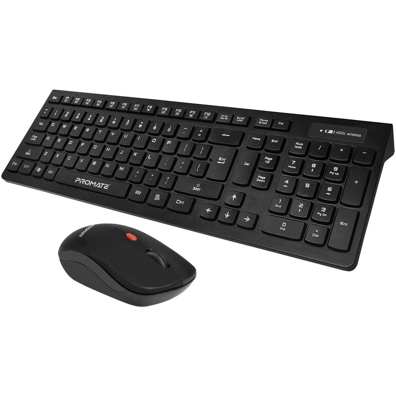 Promate PROCOMBO-12. Wireless Keyboard and Mouse Combo 1600DPI - Arabic