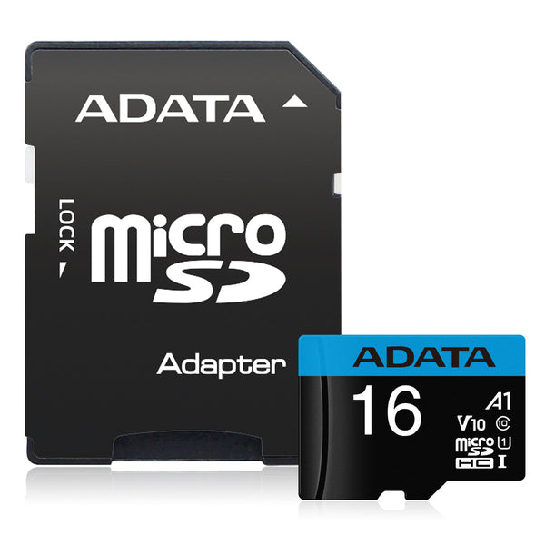 CHECK ADATA Premier Memory Card SD 5.1 with Adapter - 16GB - microSDXC UHS-I