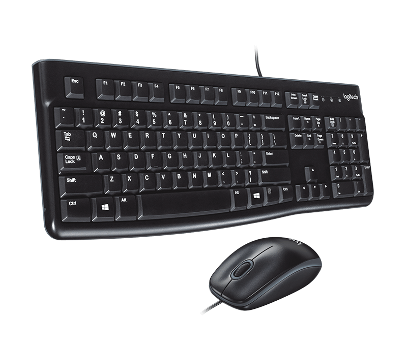 Logitech MK120 Wired Keyboard and Mouse Combo - Arabic