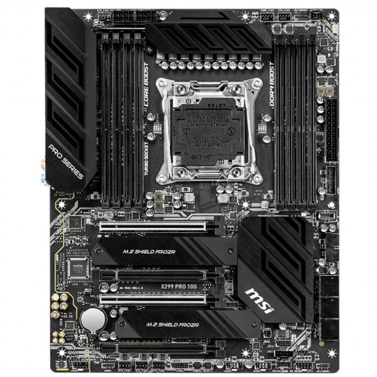 MSI X299 PRO 10G ATX Gaming Motherboard with M.2 Shield Frozr, M.2 Xpnader-Z