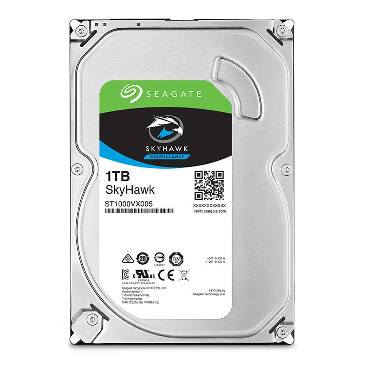 محرك الأقراص الصلبة للمراقبة الداخلية Seagate SkyHawk مقاس 3.5 بوصة - سعة 1 تيرابايت